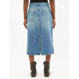 ชุดกระโปรงผ้ายีนส์2ชิ้นสำหรับผู้หญิงกระโปรงยืดเซ็กซี่มีกระเป๋า - Product Image 2