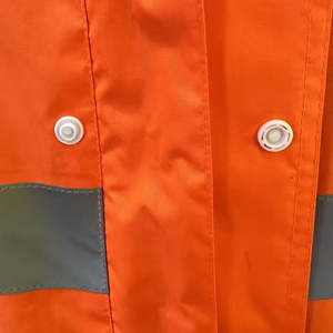Combinaison de travail de sécurité en polyester respirant imperméable réfléchissant fluorescent antibactérien avec plusieurs poches, taille plus - Product Image 3