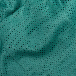 Pantalones cortos transpirables de talla grande para hombre, de peso ligero, transpirables, informales, de poliéster, 100%, con patrón medio sólido, malla decorada con Logo - Product Image 3