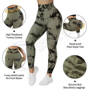 Mallas de yoga con cintura elástica, ropa de entrenamiento para mujer, mallas transpirables personalizadas para gimnasio y fitness para mujer - Product Image 6