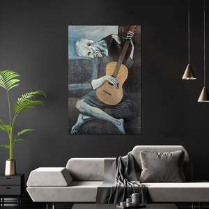 Póster de Pablo Picasso de Estilo Moderno, el Viejo Guitarrista, Arte de Pared en Lienzo - Product Image 5