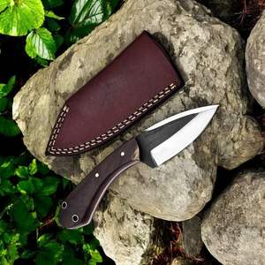 Cuchillo de Desollado y Deshuesado Hecho a Mano de Alta Calidad, Cuchillo de Desollado de Acero Inoxidable con Mango de Madera, Cuchillo de Caza, Grado Industrial OEM - Product Image 2