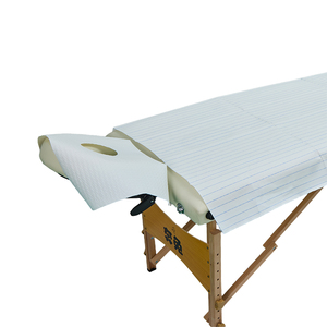 Rouleaux de draps jetables en papier crépon standard pour <span class=keywords><strong>table</strong></span> d'examen, couvre-lit médical, <span class=keywords><strong>protection</strong></span> hygiénique pour <span class=keywords><strong>table</strong></span> de <span class=keywords><strong>massage</strong></span> - Product Image 4