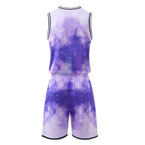 Uniforme de basket-ball professionnel en polyester, grande taille, durable, léger, respirant, évacuant l'humidité, facile à nettoyer - Product Image 3