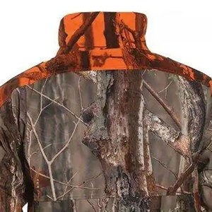 Veste de chasse unisexe en gros, hiver, unie, toutes saisons, respirante, imperméable, évacuant l'humidité, intérieur en polaire doux - Product Image 4