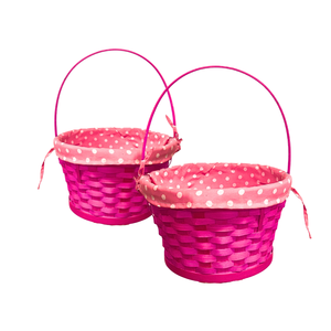 PANIERS DE STOCKAGE EN BAMBOU Écologique avec Motifs de Fleurs Traditionnels Panier de Rangement de Fruits Artisanaux Panier Cadeau - Product Image 1