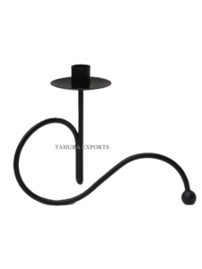 Elegant Stylish <b>Black</b> Metal Candle Holder <b>Candlestick</b> for Home Decoration Premium Quality Luxury Metal Candle Stand Finished - Product Image 5