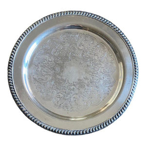 Bandeja de Servicio de Alimentos de Diseño de Lujo, Bandeja Decorativa de Metal, Perfecta para Vajilla Formal y Eventos Especiales a Buen Precio - Product Image 2