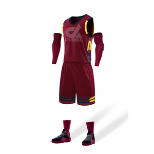 Ensemble de maillot de basket-ball pour adultes à manches courtes en tissu personnalisé de haute qualité 160g, respirant, imprimé par transfert thermique, taille plus - Product Image 2