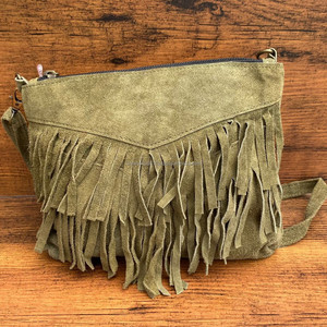 2024 Fashion Women's Sling Crossbody Bag Ladies High Quality Suede Leather Fringe Small Shoulder Bag Ladies Tassel <b>Handbag</b> Purse - Product Image 2