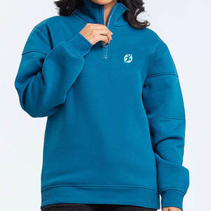 Modern Look Warm Soft Winter <b>Women's</b> Quarter Zip Sweatshirts Front Custom Long Sleeve Eco-Friendly Breathable <b>for</b> Street Style - Product Image 4