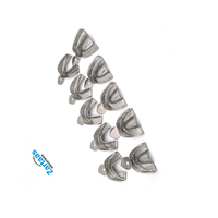 Ensemble de 10 plateaux d'empreinte dentaire pour implants dentaires de haute qualité, tailles XS, S, M, L, XL, supérieur et inférieur, en acier inoxydable
