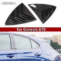 Pour Hyundai Genesis G70 IK 2017-2025 véritable Fiber de carbone arrière quart fenêtre persiennes garnitures accessoires extérieurs