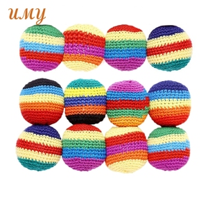 Pelotas de Crochet al por Mayor, Hacky Sacks, Footbags, Fabricante de Regalos de Béisbol, Pelotas de Malabares Tejidas <span class=keywords><strong>a</strong></span> Mano, Juguetes de Crochet de Softbol - Product Image 3