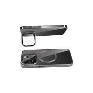 Coque en silicone compatible MagSafe Netzy pour iPhone 15 Pro Max, avec chargement sans fil, support magnétique intégré, modèle Plus - Product Image 2