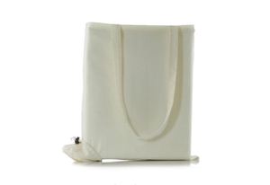 Sac en toile de coton économique réutilisable pliable, sac de courses en tissu léger pliable avec poignée, impression de votre logo - Product Image 4