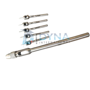 High Quality 5-<b>Piece</b> Manual FUE Hair Transplant Punch <b>Set</b> Micro Stainless Steel Punches Handle CE Certified Hair Implant Surgery - Product Image 6