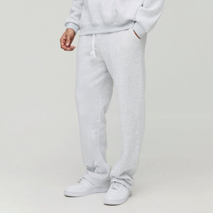 Vente en gros de vêtements décontractés en coton polaire survêtement 2025 pull-over gris clair pour hommes - Product Image 5