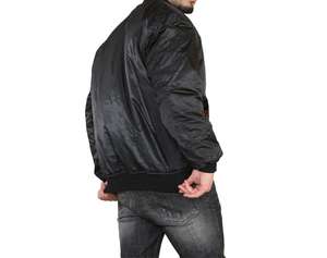Blouson bombardier d'hiver en nylon unisexe personnalisé pour hommes sensation de duvet rembourré imperméable blouson bombardier à col chaud pour hommes - Product Image 5