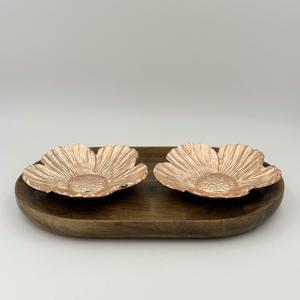 Floral Handmade Art Deco Metal Copper Color Multi-Functional Decorative Dry Fruits Bowl for Kitchenware <b>Dinnerware</b> Dessert - Product Image 4