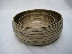 Ensemble de bols en bambou fabriqués à la main, vaisselle quotidienne élégante - Product Image 6