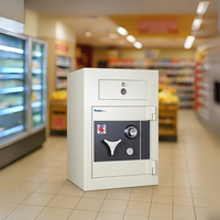 Coffre-fort ignifuge et anti-effraction pour caissier, pour dépôts quotidiens, DT-150
