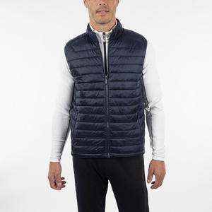 Gilet bouffant formel coupe-vent imperméable pour hommes, randonnée d'hiver, rembourrage hybride chaud, col en V, vêtements d'extérieur personnalisés à séchage rapide - Product Image 1