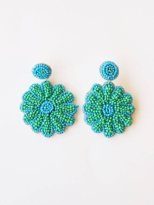 Boucle d'oreille perlée fleur unique par glowin fashion - Product Image 3