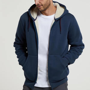 Sweatshirts à capuche en molleton biologique pour hommes Sweatshirts à capuche zippés 100% coton avec capuche pour hommes - Product Image 1