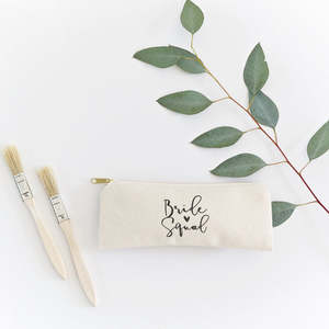 Estuche de Lápices de Lona de Algodón para Novias con Cierre de Cremallera, Práctica Bolsa de Viaje - Product Image 2