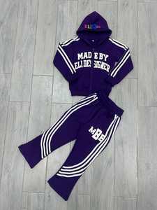 Conjunto Deportivo de Felpa Francesa con Capucha Extra Grande, Bordado, Estampado Personalizado, Conjunto Deportivo Desgastado para Hombre, Ropa Deportiva Urbana - Product Image 5