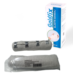 Bandage de compression élastique 15 cm x 1,5 m, gaze médicale pour la stabilisation des articulations et la compression post-traitement - Product Image 1