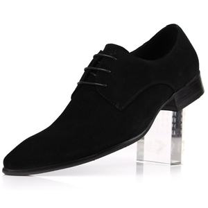 Chaussures en cuir pleine fleur de haute qualité avec talon renforcé et maille respirante, chaussures de bureau pour hommes - Product Image 3