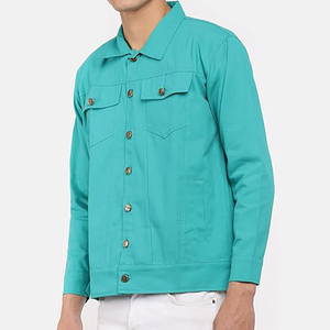 Nuevas Chaquetas vaqueras de estilo informal de manga larga para hombre, Chaquetas vaqueras cómodas y elegantes para hombre, Chaquetas vaqueras de calidad con cuello levantado - Product Image 6