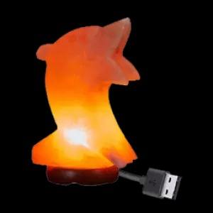 100% pur Original sel de l'Himalaya incurvé à la main Mini USB lampe de nuit conception de poisson lampe de sel naturel pour la décoration de la maison et du bureau - Product Image 2