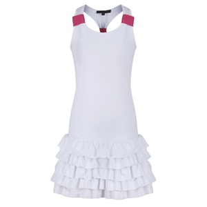 Robe Tennis Femme Bleu Marine avec Logo Impression par Sublimation Tissu Polyester Respirant - Product Image 3