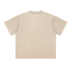 Calidad personalizada de gran tamaño Drop Shoulder 100% algodón hombres camiseta Heavyweight Streetwear en blanco para hombres - Product Image 1