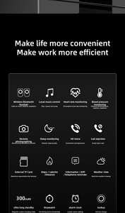 Reloj inteligente con auriculares N15, dispositivo con logotipo personalizado, OEM, Rohs N16, 2 <span class=keywords><strong>en</strong></span> 1 - Product Image 6