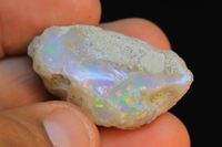 Opale éthiopienne brute de qualité supérieure - Opale éthiopienne Welo multi-feu de grande taille - Pierre précieuse naturelle brute pour la fabrication de bijoux