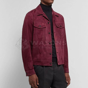 สำหรับใช้ในชีวิตประจำวัน เสื้อแจ็คเก็ตทรัคเกอร์ลำลองสำหรับผู้ชาย ผ้าเนื้อนุ่มสบาย สตรีทแวร์ เสื้อคลุม - Product Image 3