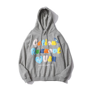 OEM Vente en gros 100% coton Marque Mousse Sérigraphie Plus Size Sweat à capuche pour homme Personnalisé 3D Puff Print Oversized Hoodies - Product Image 2