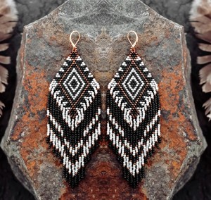 Luxury Quality <b>Emerald</b> Green Beaded Tassel Earrings - Product Image 2