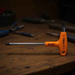 Chrome-Plated <b>Offset</b> Male Wrenches with Handle for Torx Head <b>Screwdriver</b> - Product Image 3