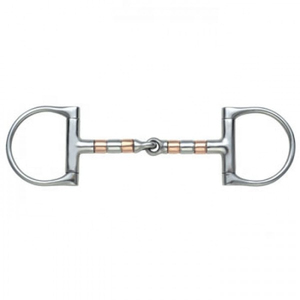 เหล็กสแตนเลส D-bit Horse bit พร้อมปากเป่ายางนุ่มทนทานสะดวกสบายและเชื่อถือได้สำหรับการขี่ม้าทุกวันใช้บิต - Product Image 2