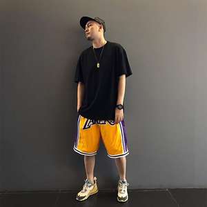 T-shirt vierge personnalisé pour hommes 250 300 Gsm lourd 100% coton T-shirt oversize épaule tombante Boxy Fit Crop T-shirt pour hommes - Product Image 5