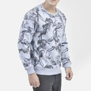 Cómodas sudaderas estampadas transpirables para hombres, ligeras básicas, ligeras, sudaderas estampadas para hombres - Product Image 4