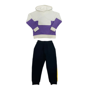 Conjunto de Dos Piezas de Chándal con Capucha para Niños, Pantalones Deportivos a Juego, Ropa Casual de Algodón Suave para Niños Pequeños - Product Image 5