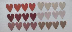 Cœurs en papier faits à la main, de tailles et de couleurs personnalisées, idéales pour le scrapbooking et les projets artistiques - Product Image 6