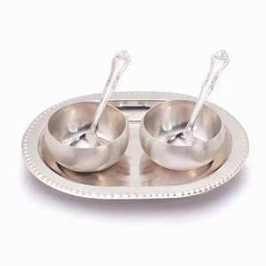 Juego de Vajilla de Metal, Bandeja para Servir, Tazón, Cuchara para el Hogar u Hotel, Tazón Decorativo para Frutos Secos - Product Image 2