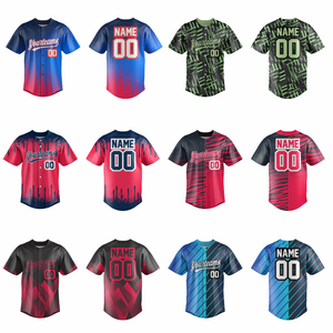 Uniformes Personalizados para Equipos de Béisbol, Camisetas con Nombre y Número Personalizados, Sublimación, Bordado, Impresión, Tela Transpirable, Tallas Grandes - Product Image 4